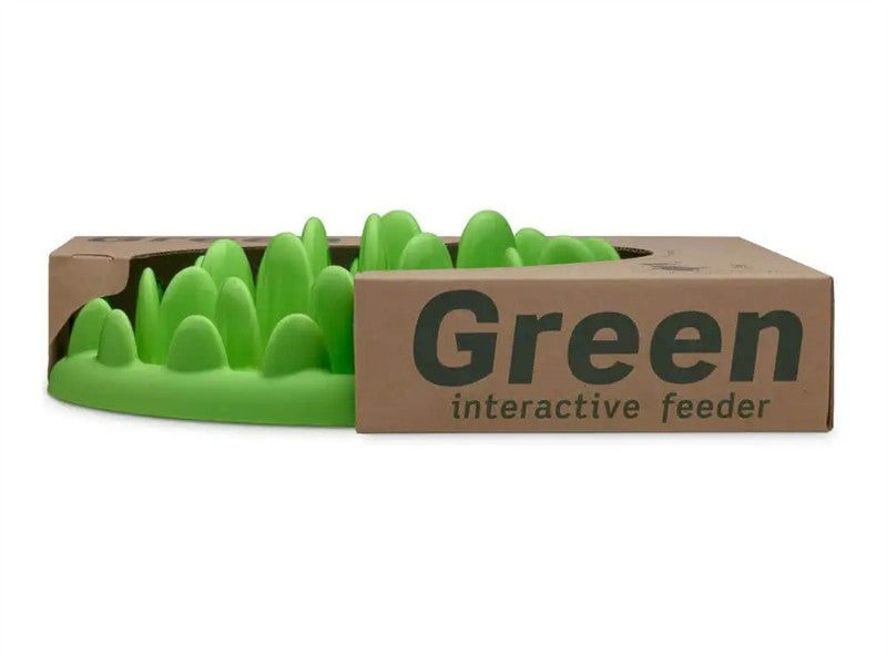 Co. Of Animals Green Mini Interactive Slow Dog Feeder 