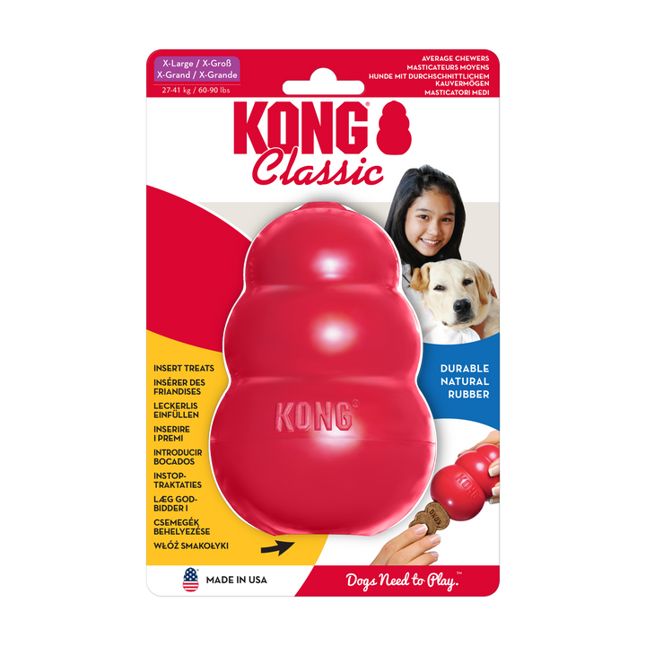 KONG Classic Toy Red - Extra Large, in packaging