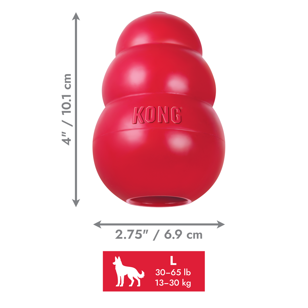 KONG Classic Toy Red - Large, dimensions