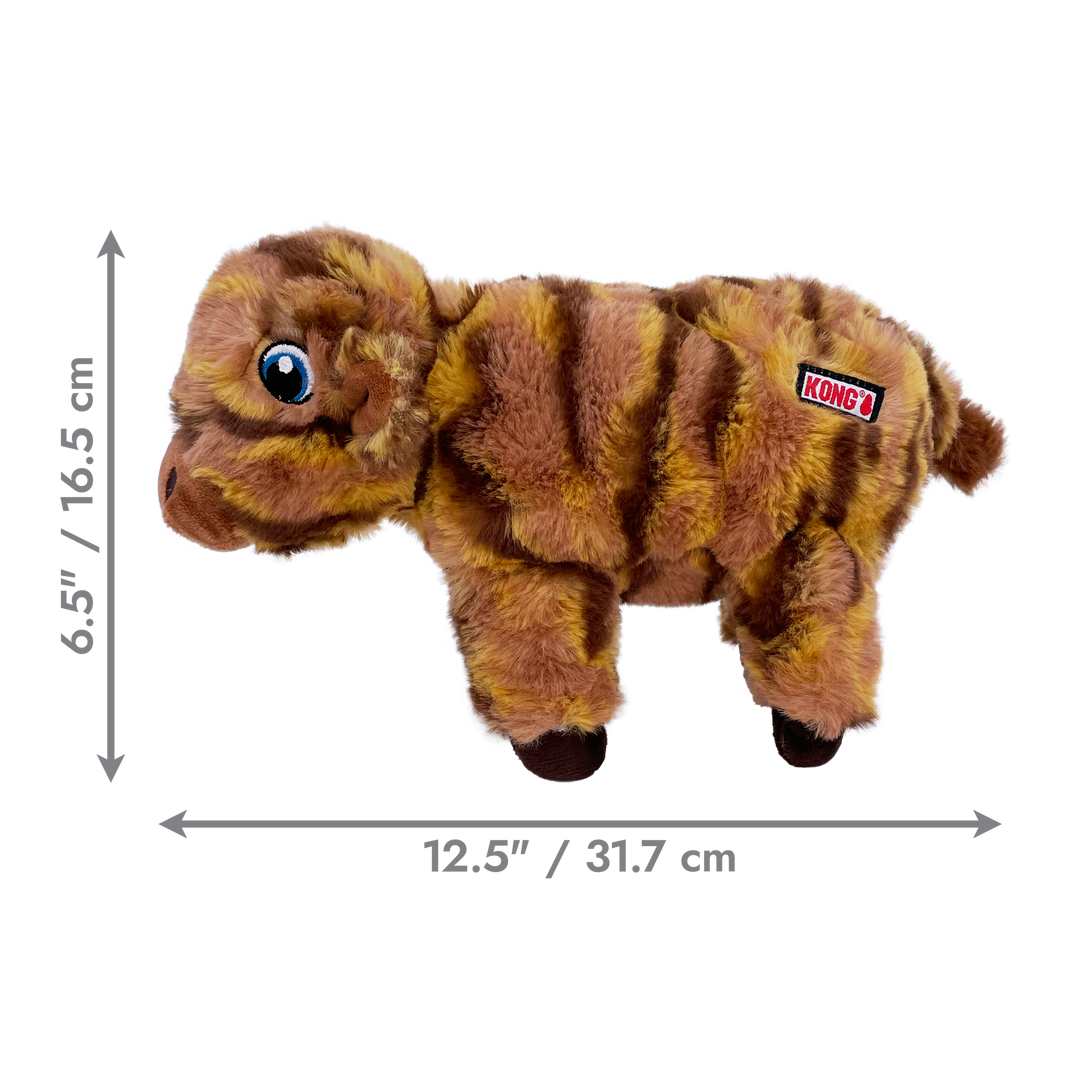 KONG Low Stuff Stripes Cow Medium, dimensions