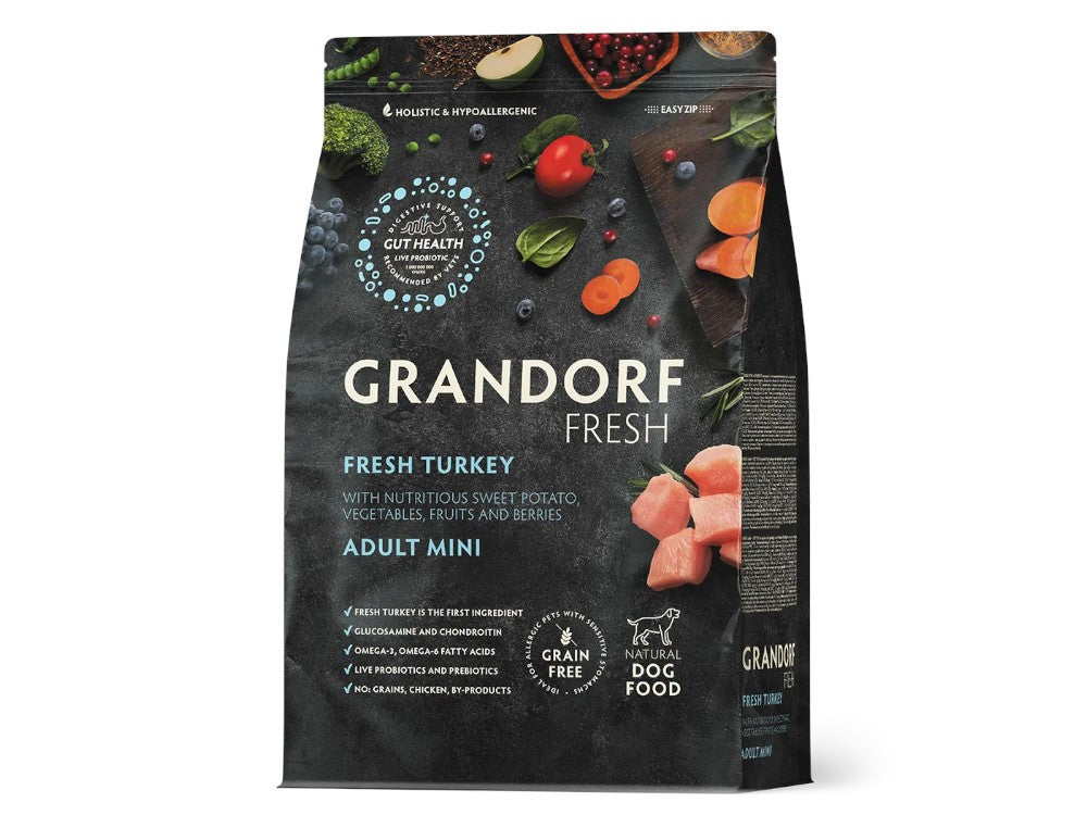 Grandorf Grain Free Mini Fresh Turkey 1kg | Petshop Near Me