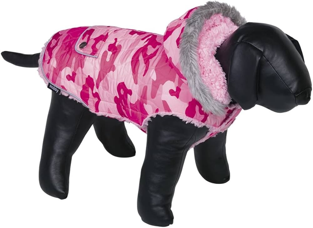 Nobby Dog Coat Camo Pink 29cm
