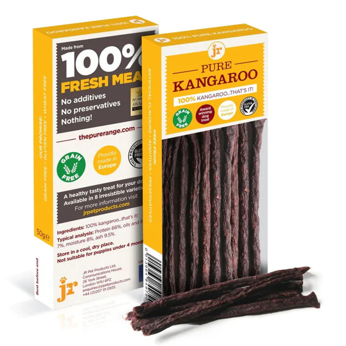 JR Pure Kangaroo Sticks 50g Dog Treat 