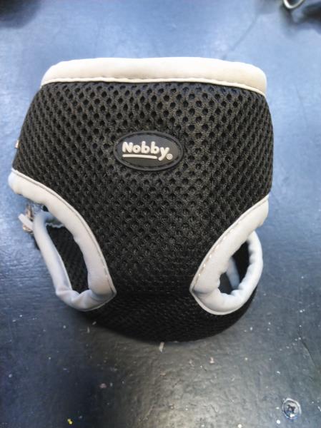 Nobby Harness Black Mesh Reflect grey l 41-46 cm + 42 cm w 10 mm
