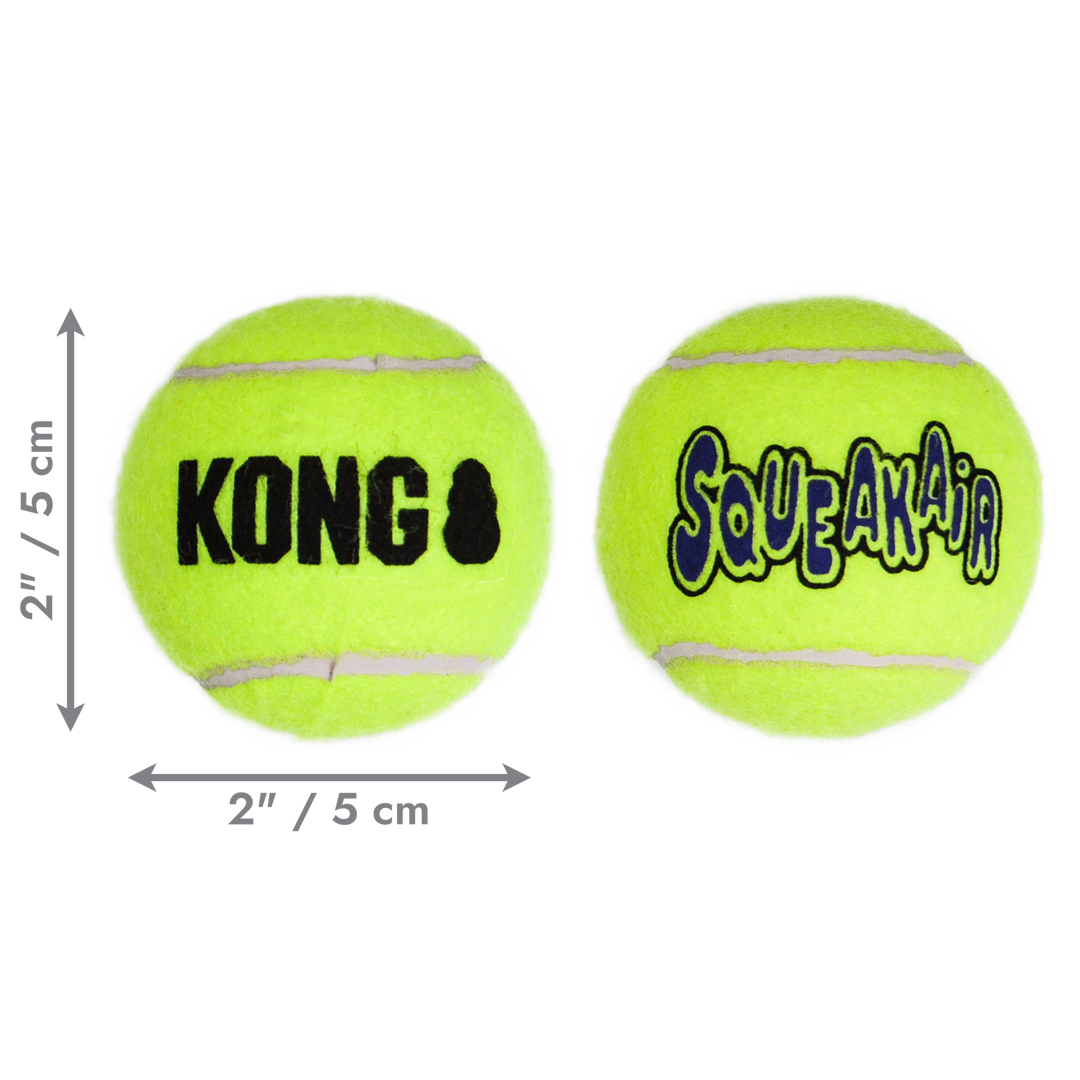 KONG Air Sq Tennis Ball Small 3 pack, dimensions