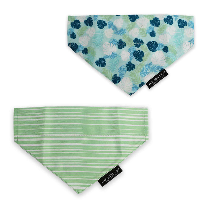 Ancol Soho Bandana Stripe/Leafs 2 pack