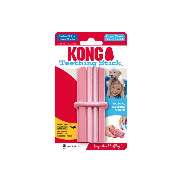 KONG Puppy Teething Stick Medium, in packaging