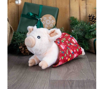 Ancol Christmas Toy Paloma Pig in Blanket