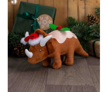 Ancol Christmas Toy Dex the Dino Christmas Pud