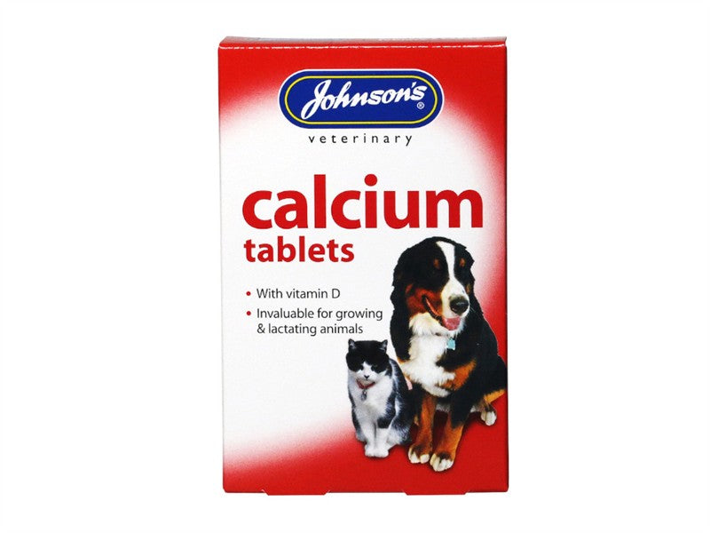 Johnsons Vet Calcium &amp; Vit D Tablets 40 Tab (Dog) 