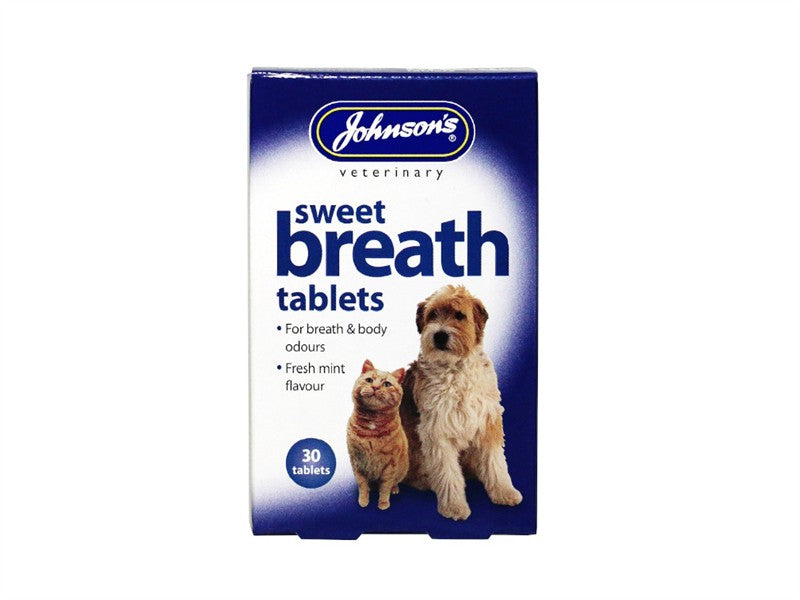 Johnsons Vet Sweet Breath Tablets 30 Tabs (Dog) 