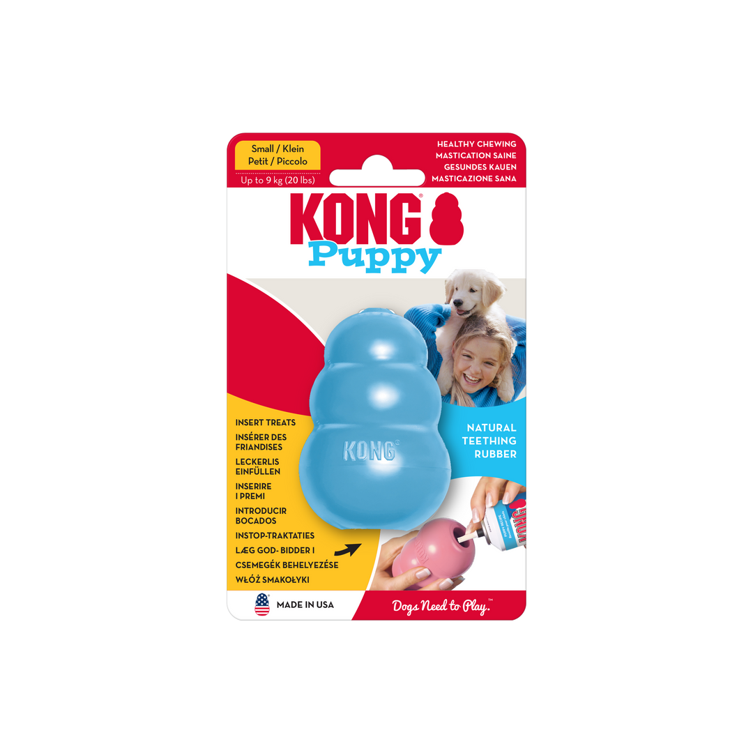 KONG Puppy Small Pink/Blue, in packaging