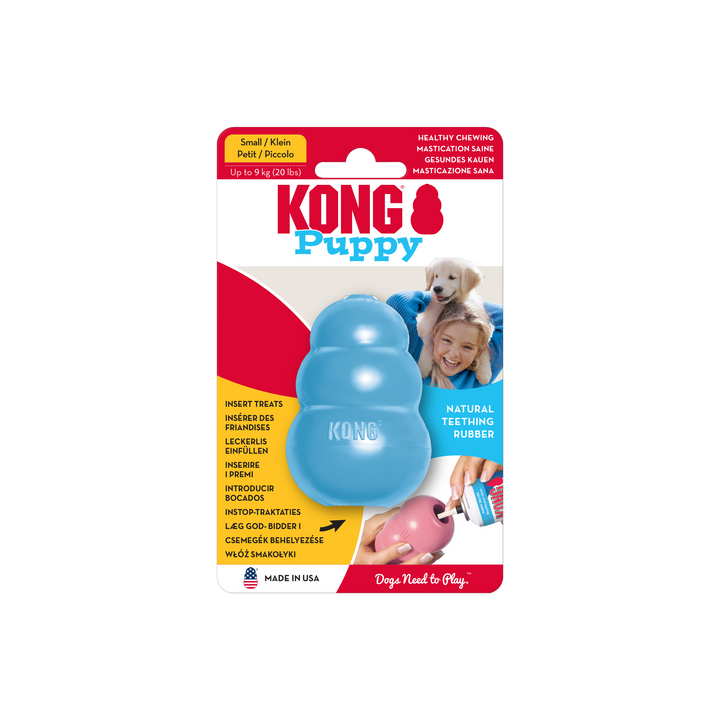 KONG Puppy Small Pink/Blue, in packaging