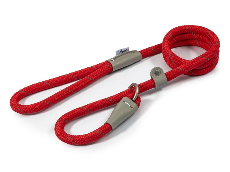 Ancol Viva Rope Slip Lead Red 10MMX1.2M 