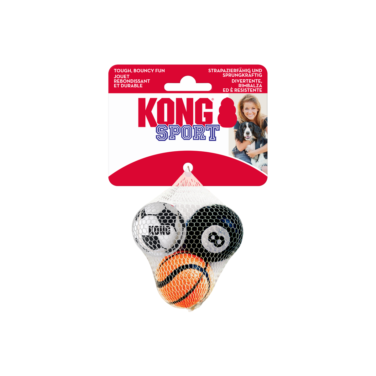 KONG Sports Ball XS 3PACK, in packaging