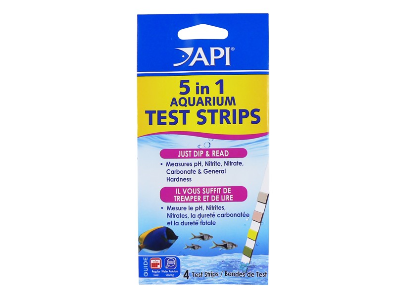 API 5 in 1 Test Strip - 4 Strips (Fish)