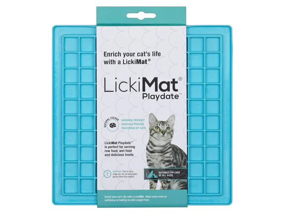 SharplesNGrant Lickimat Playdate Cat Treat Mat Trq 16cm