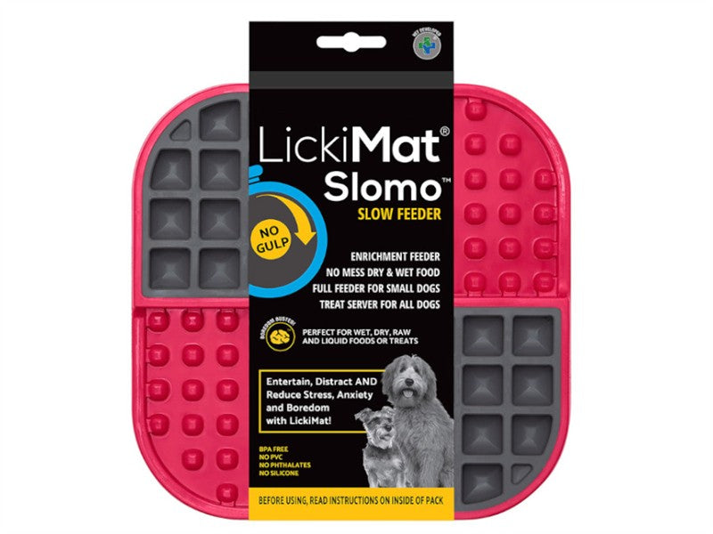 SharplesNGrant Lickimat Slomo Cat Treat Mat Pink 16cm