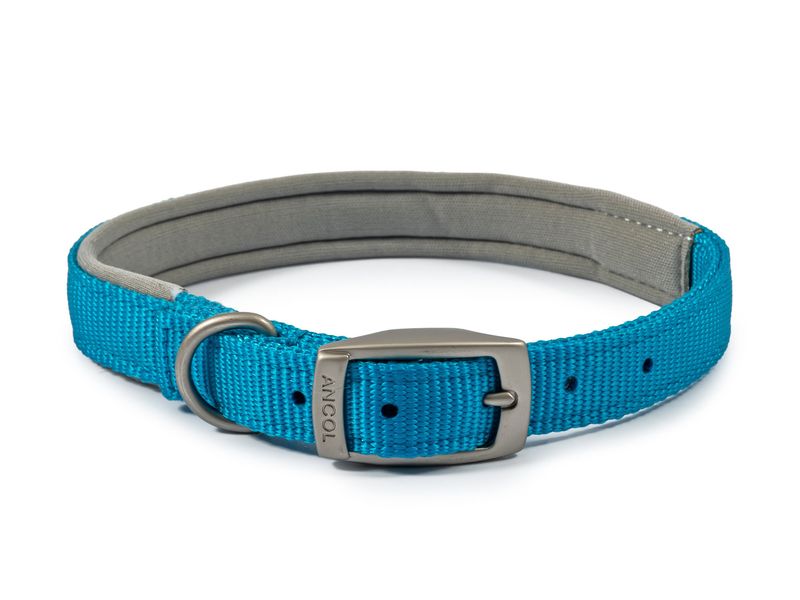 Ancol Viva Padded Nylon Collar Blue 51cmS5 