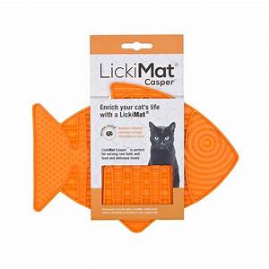 SharplesNGrant Lickimat Casper Cat Treat Mat Org 16cm 
