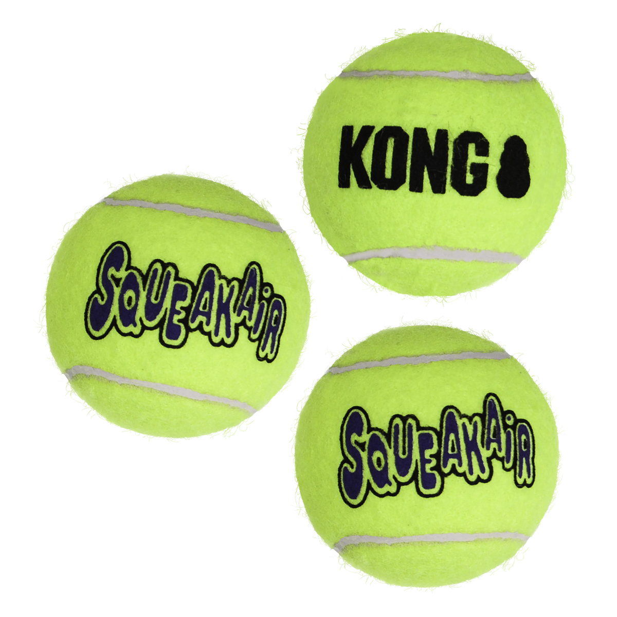 KONG Air Sq Tennis Ball Medium 3 pack