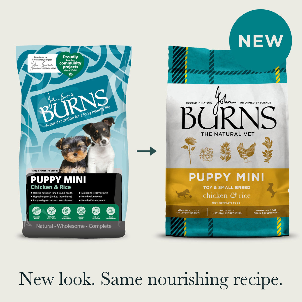 Burns Puppy Mini Chicken and Rice 2kg, view 2