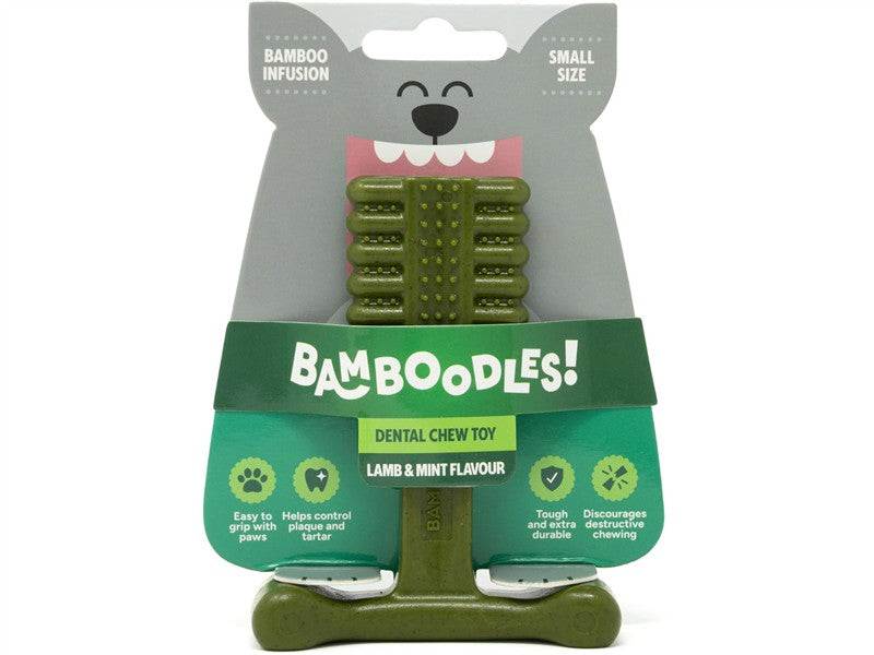 Bamboodles Dental Lamb &amp; Mint 10cm Dog Chew Toy 