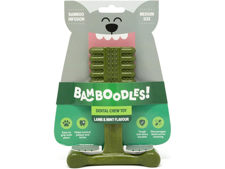 Bamboodles Dental Lamb and Mint 15cm Dog Chew Toy