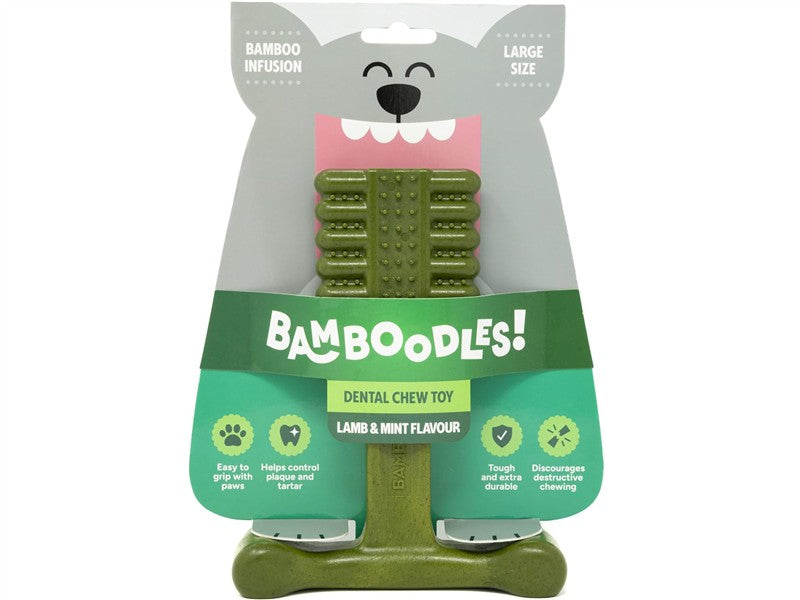 Bamboodles Dental Lamb &amp; Mint 18cm Dog Chew Toy 