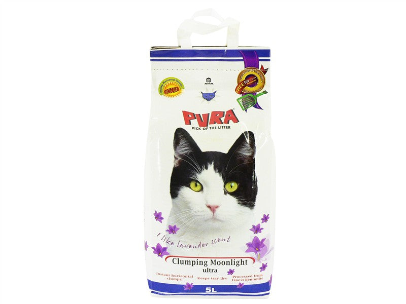 Pura Clumping Cat Litter - Lavender 7.5l
