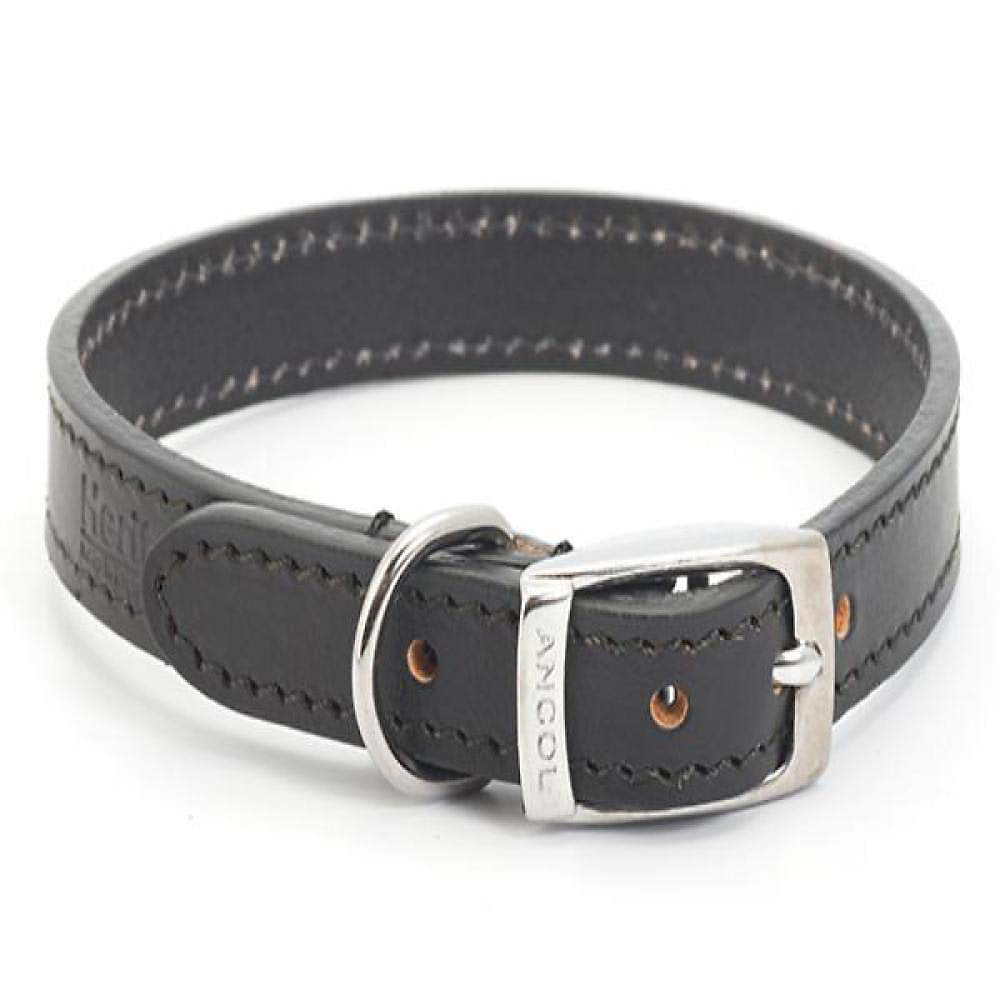 Ancol Sewn Lined Collar Black 41cm Size 3 (Dog) 