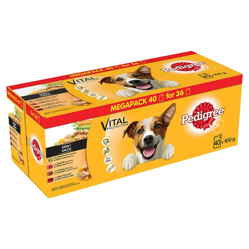 Pedigree Gravy Megapack 40 For 36