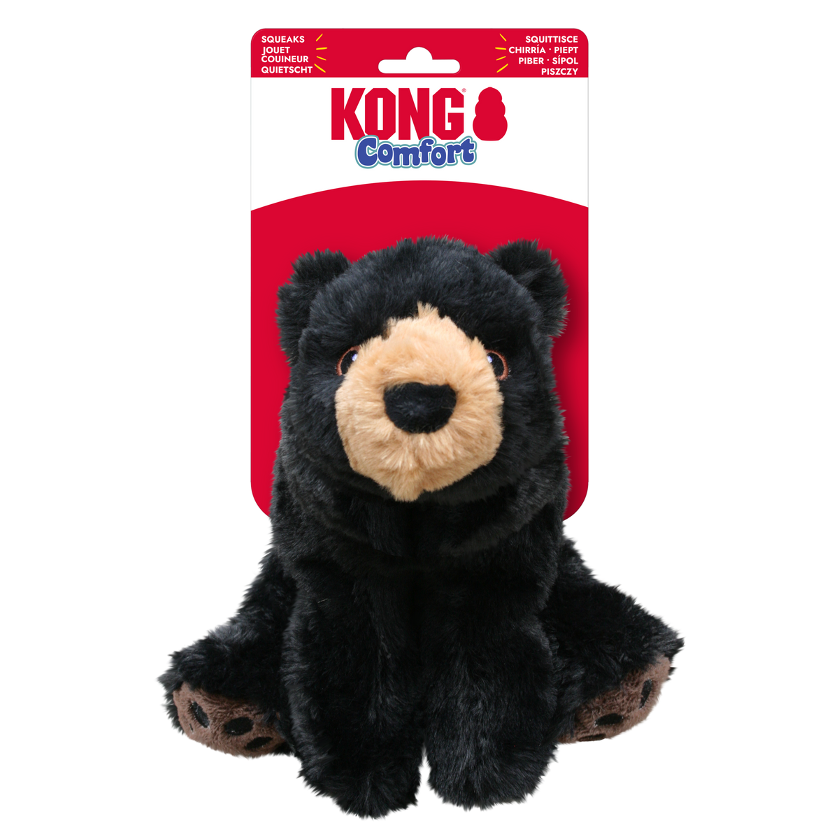 KONG Comfort Kiddos Bear Plush Large, in packaging