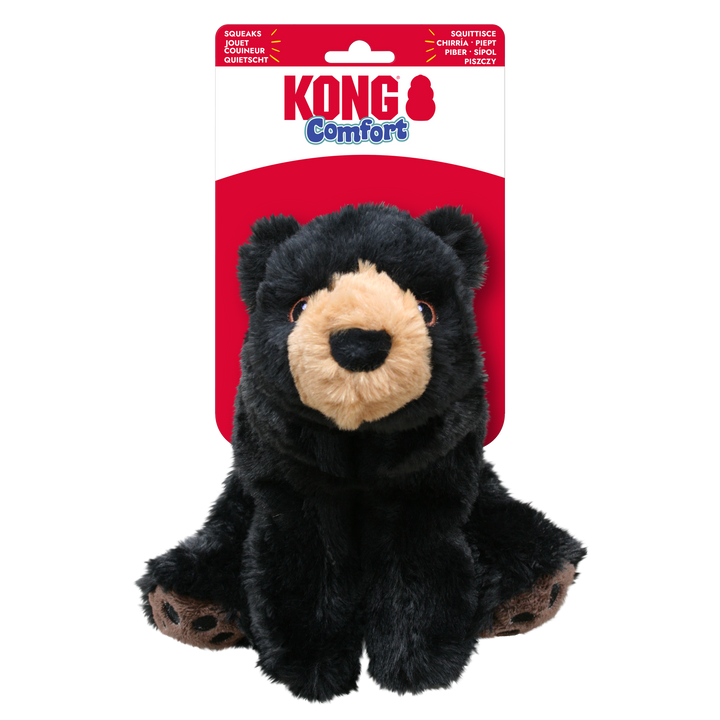 KONG Comfort Kiddos Bear Plush Large, in packaging