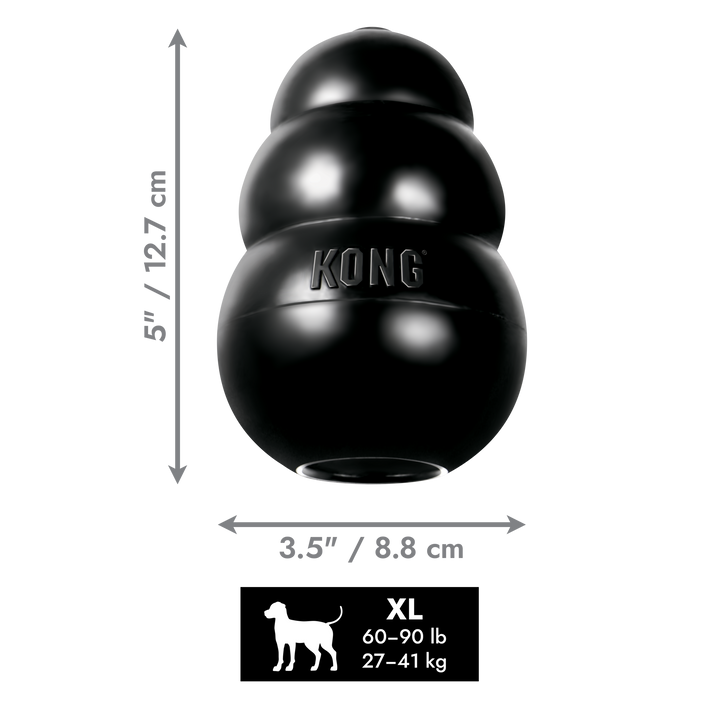 KONG Extreme Toy Black X-Large, dimensions