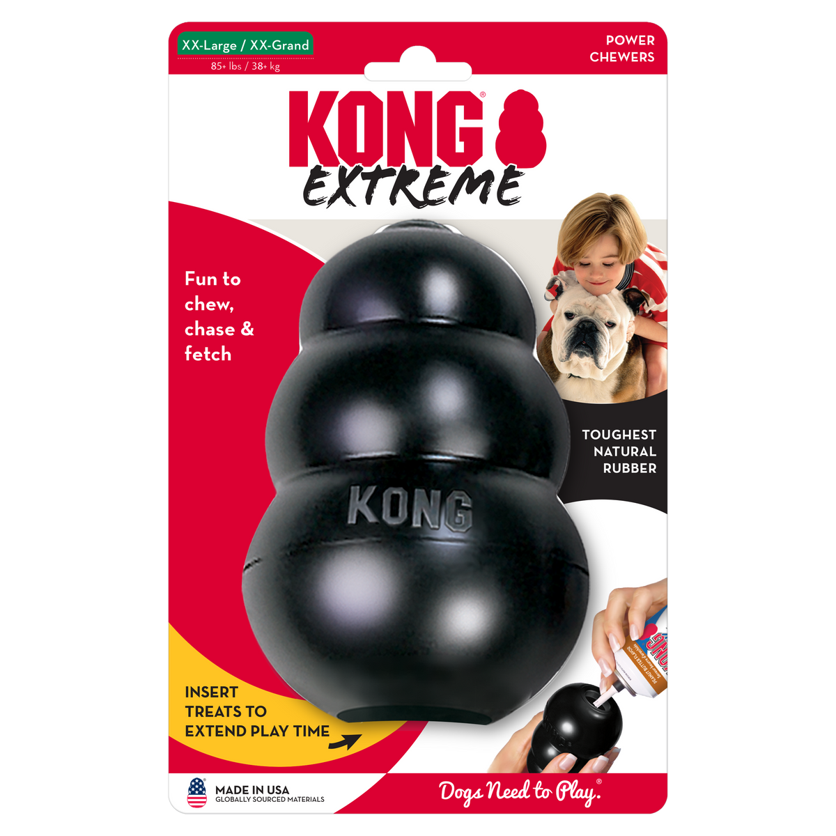 KONG Extreme Toy Black XX-Large, in packaging