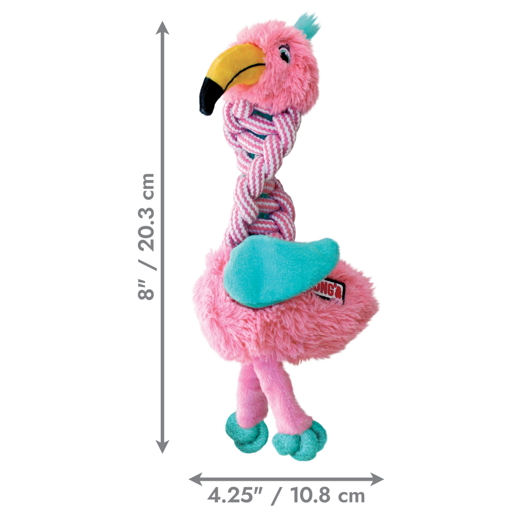 KONG Knots Twist Assorted Dog Toy Small/Medium, dimensions