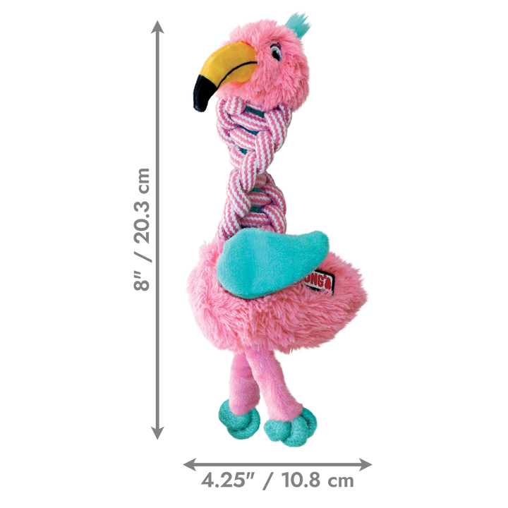 KONG Knots Twist Assorted Dog Toy Small/Medium, dimensions