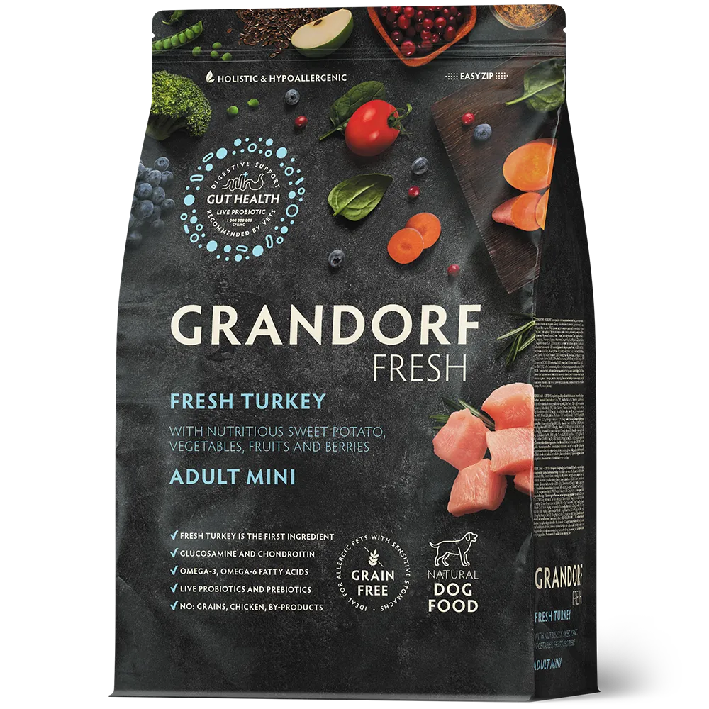 Grandorf Grain-Free Mini Fresh Turkey 3kg