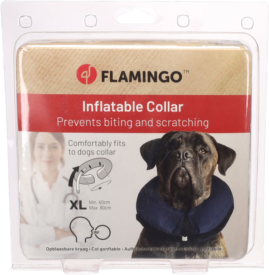 Flamingo Inflatable Dog Collar X-Large
