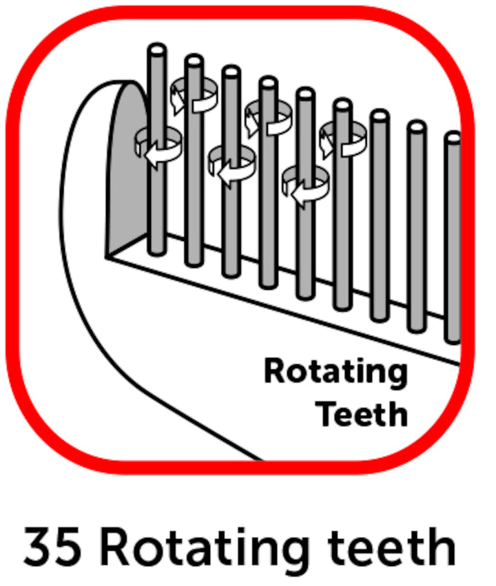 Flamingo Grooming Comb, 35 Rotating Teeth, view 3