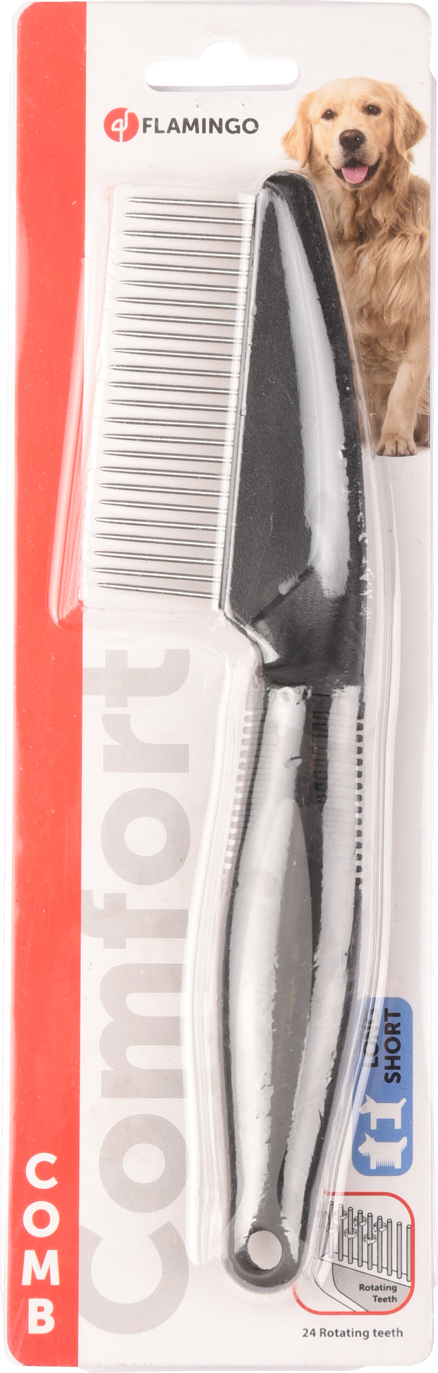 Flamingo Comfort Comb- 24 Rotating Teeth