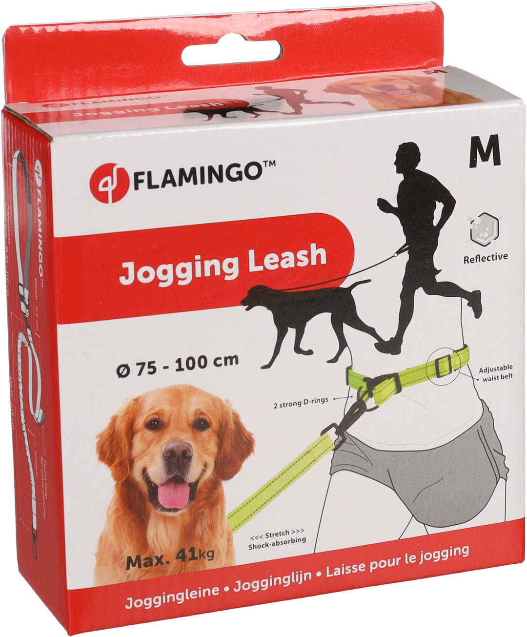 Flamingo Jogging Leash Medium 75-100