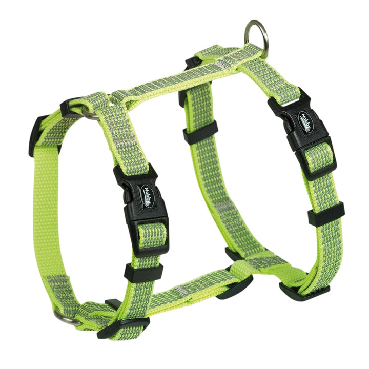 Nobby Harness Full Reflect yellow L-XL neck 50-66 cm chest 63-90 cm w 25 mm