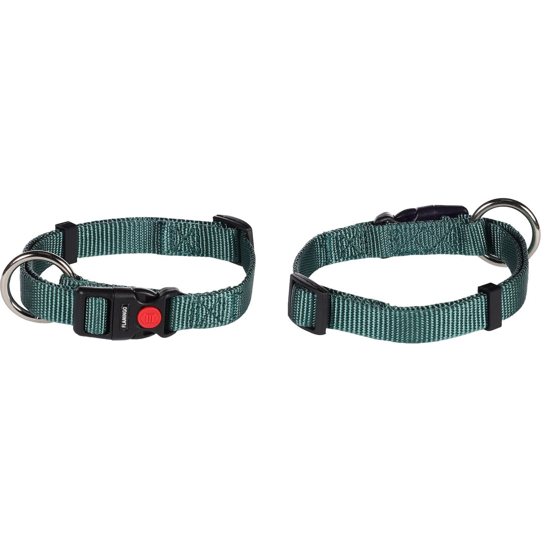 Flamingo Nylon Collar Dark Green L