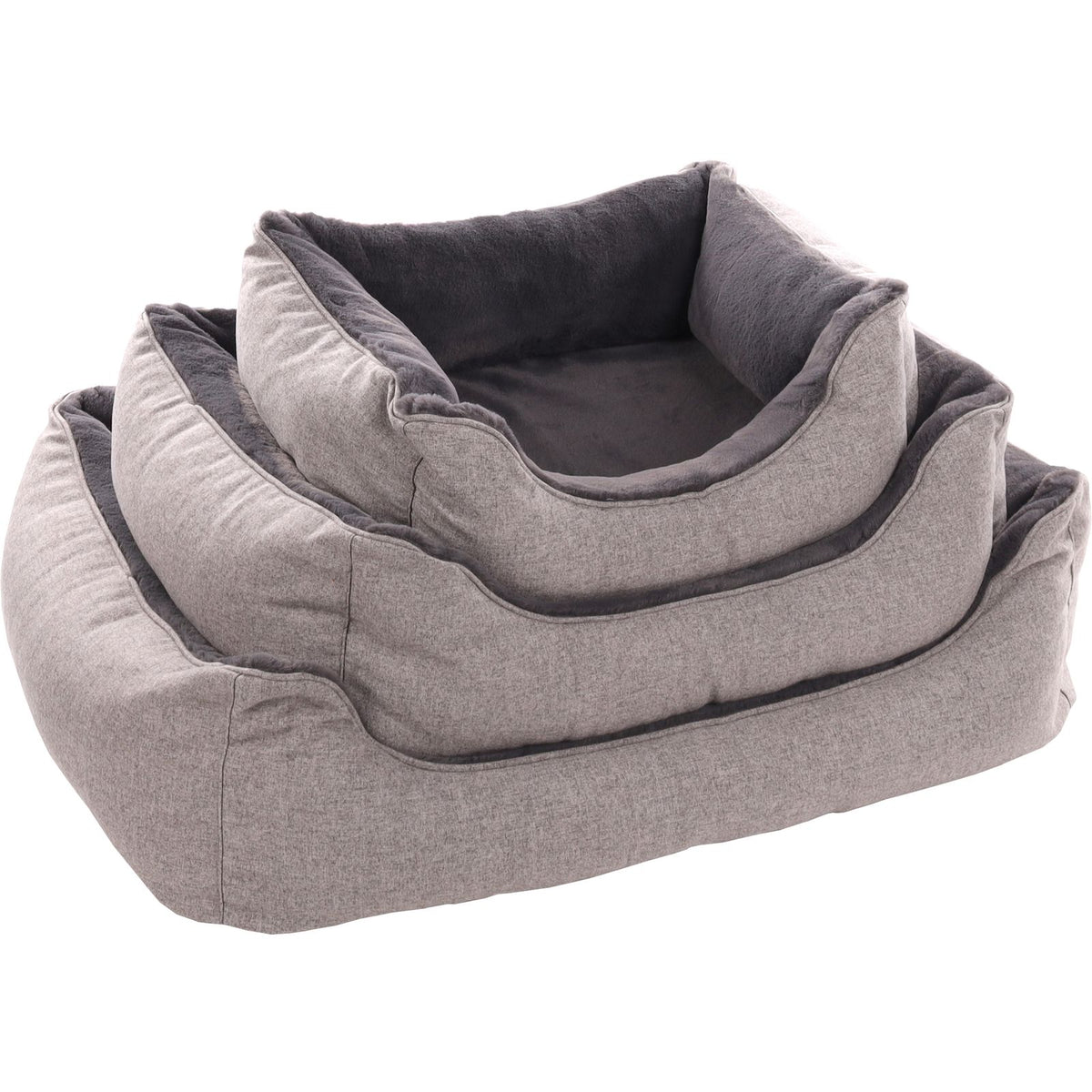 Flamingo Basket Esmo Rectangular Grey 80X87X22Cm