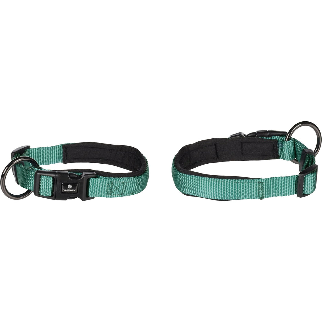 Flamingo Nylon Collar Green M