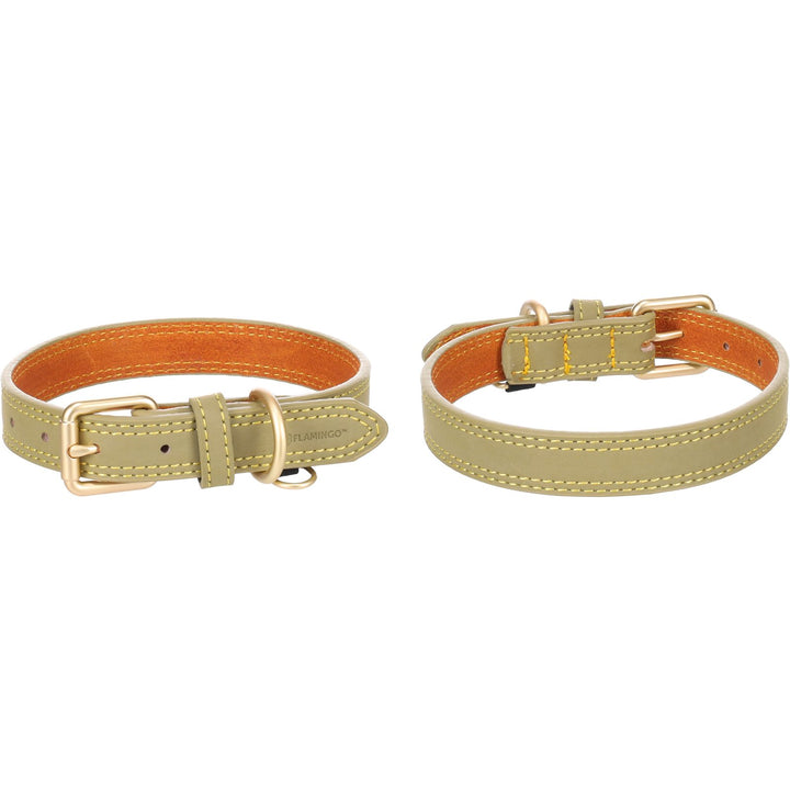 Flamingo Leather Collar Virginia Greeb XS S