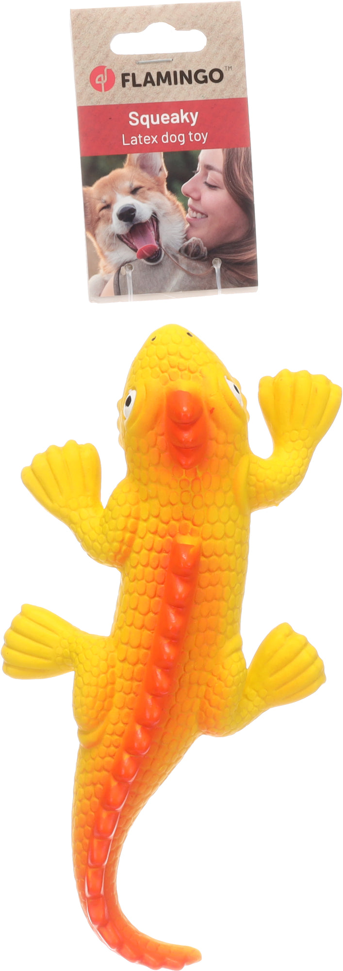 Flamingo Squeaky Lizard
