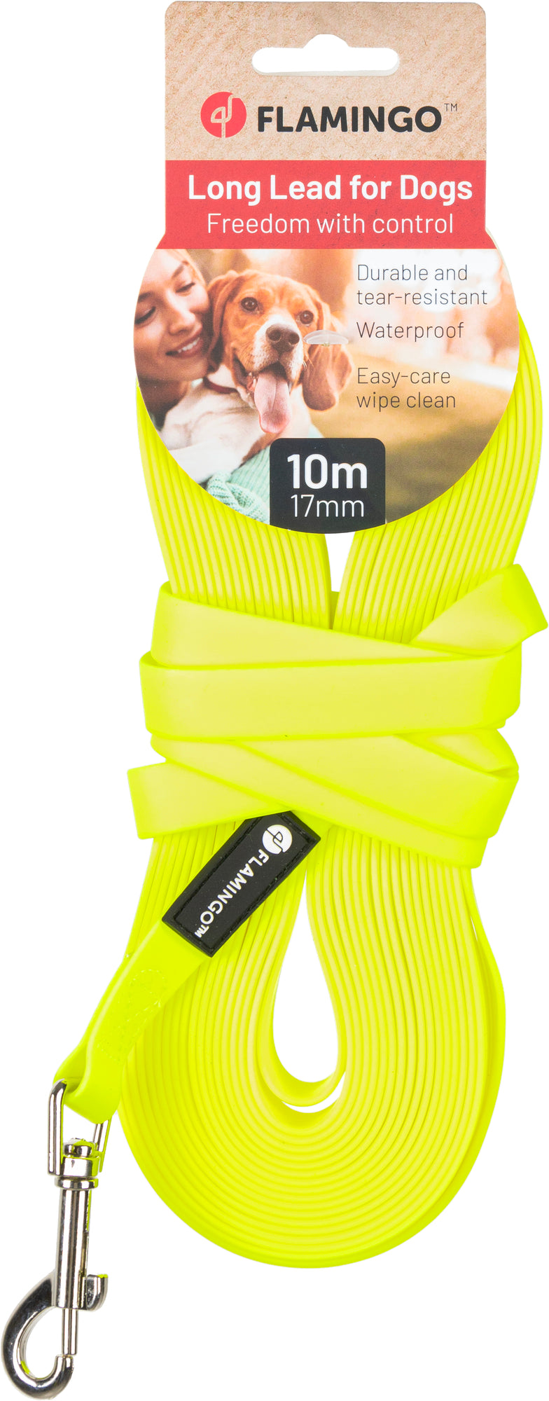 Flamingo Long Lead For Dogs 10m